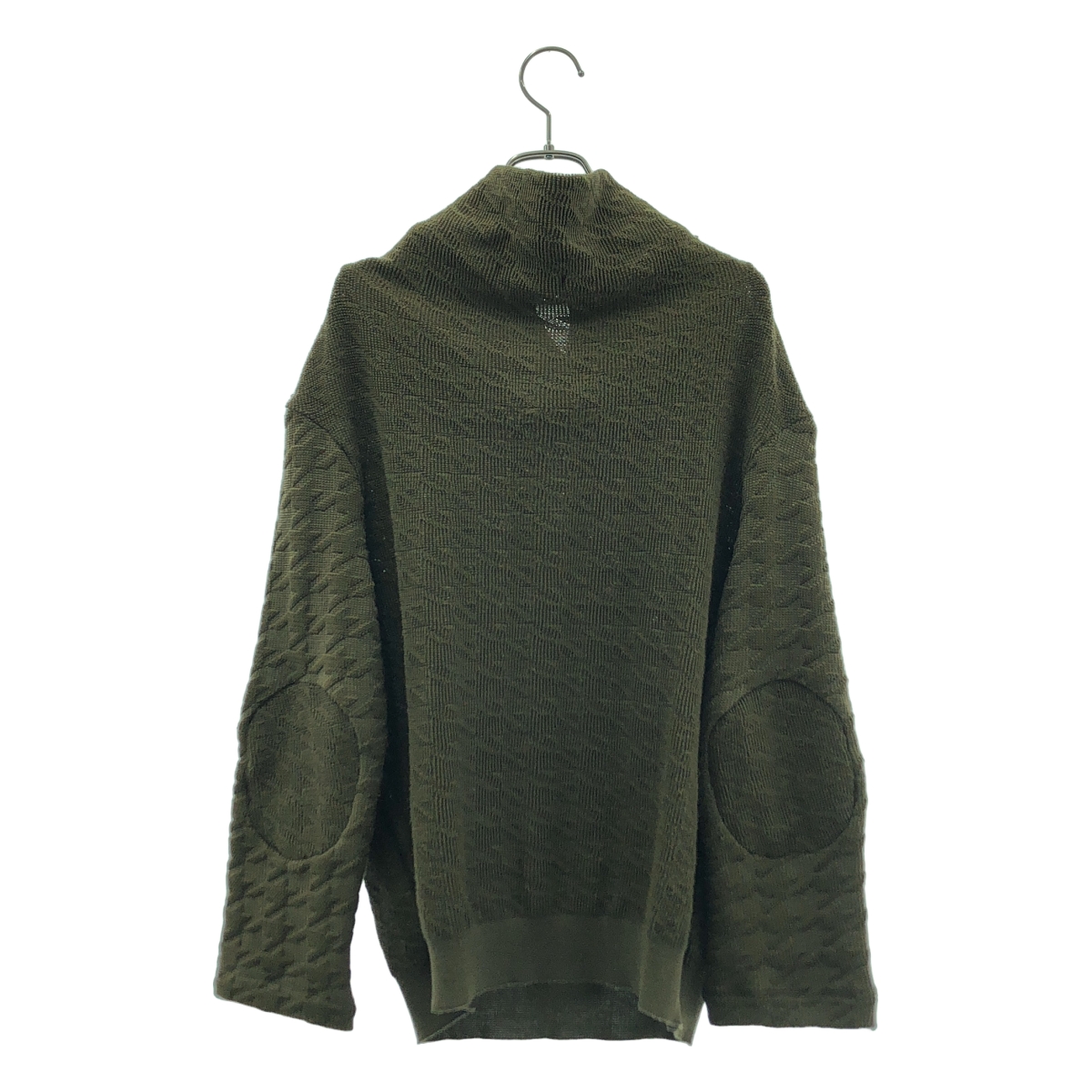 Y's / ワイズヨウジヤマモト 千鳥柄 ワイドネック プルオーバー ニット