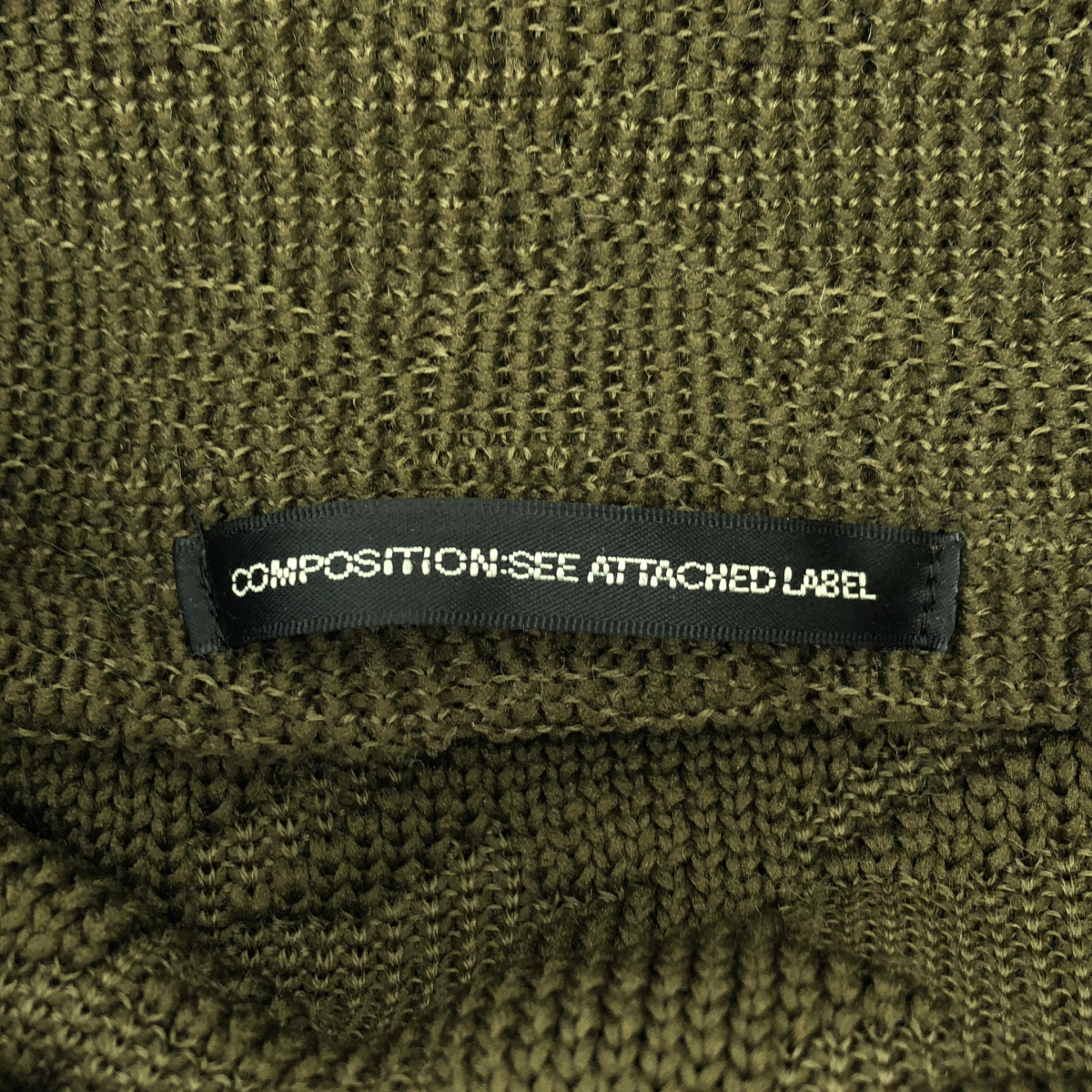 Y's / ワイズヨウジヤマモト 千鳥柄 ワイドネック プルオーバー ニット