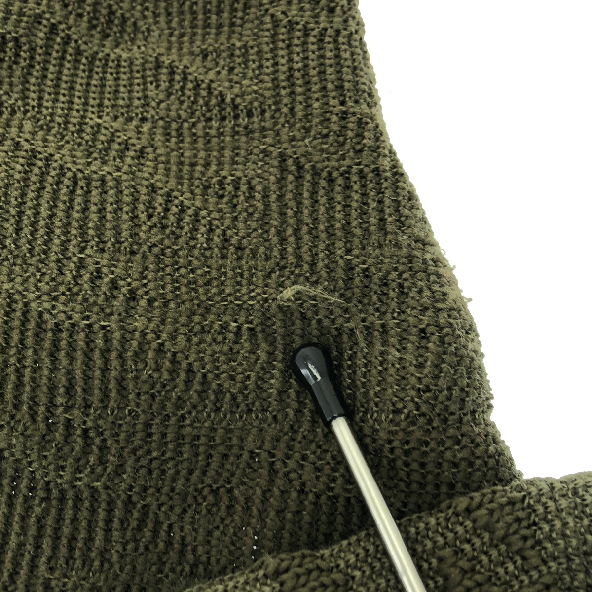 Y's / ワイズヨウジヤマモト 千鳥柄 ワイドネック プルオーバー ニット