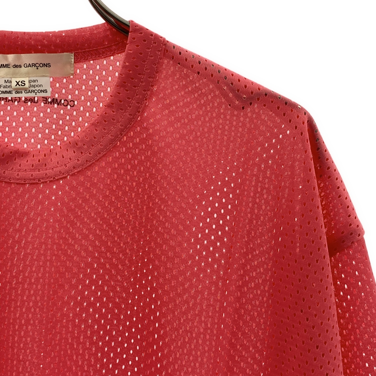 COMME des GARCONS / コムデギャルソン メッシュ ロゴ クルーネック カットソー