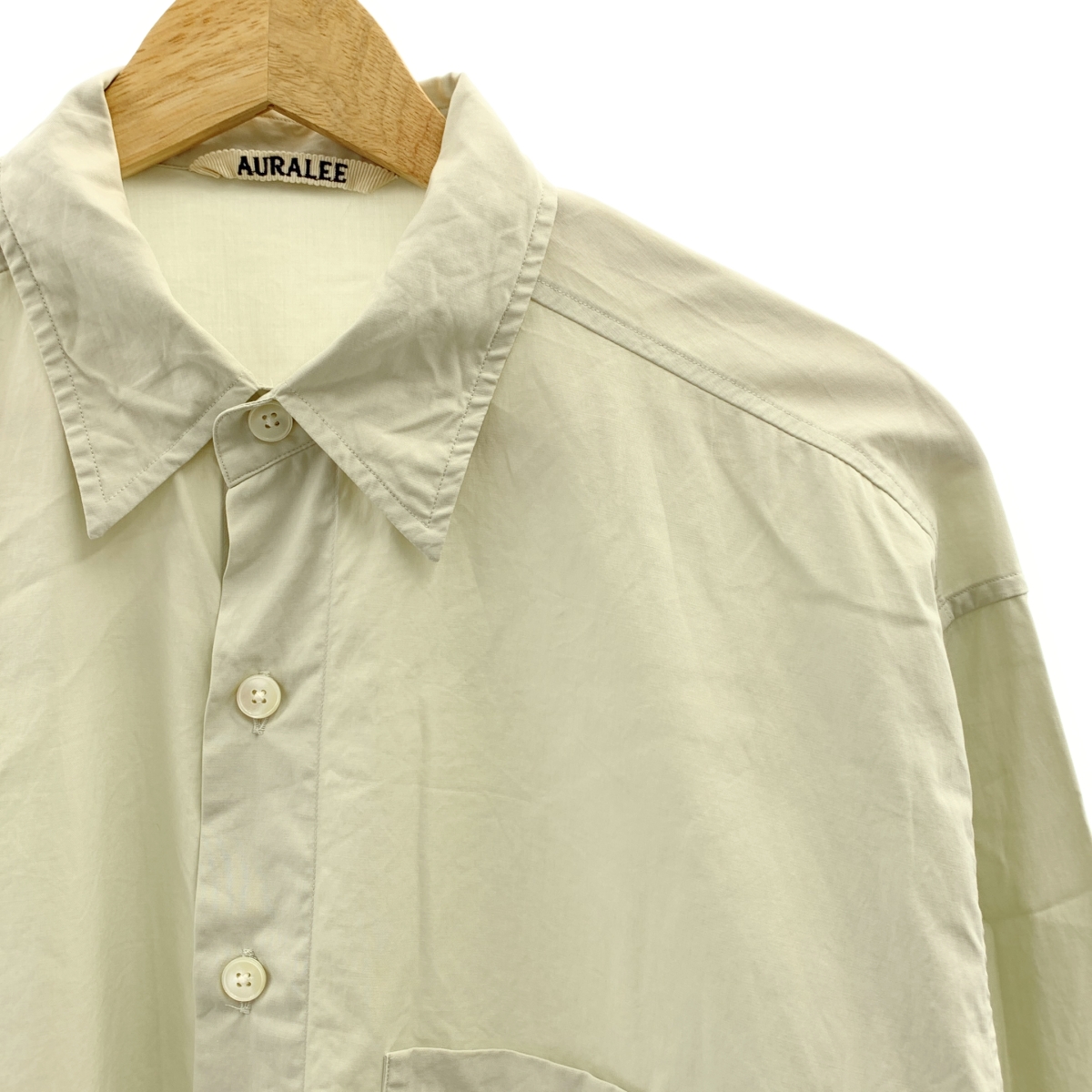 AURALEE / オーラリー WASHED FINX TWILL BIG SHIRTS フィンクスコットン ツイル ビッグ シャツ
