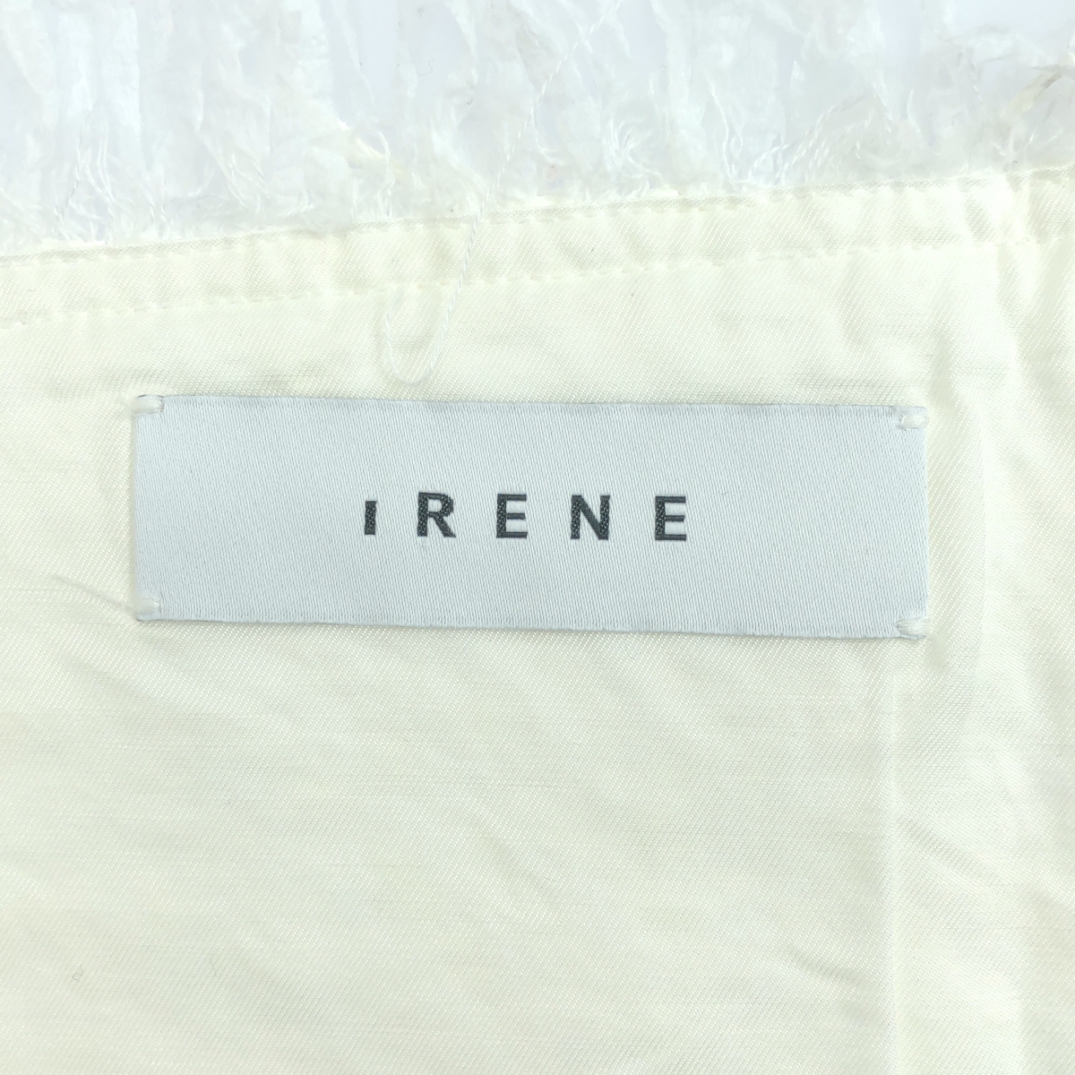IRENE / アイレネ ツイード サイドジップ ワンショルダー トップス / 総裏地