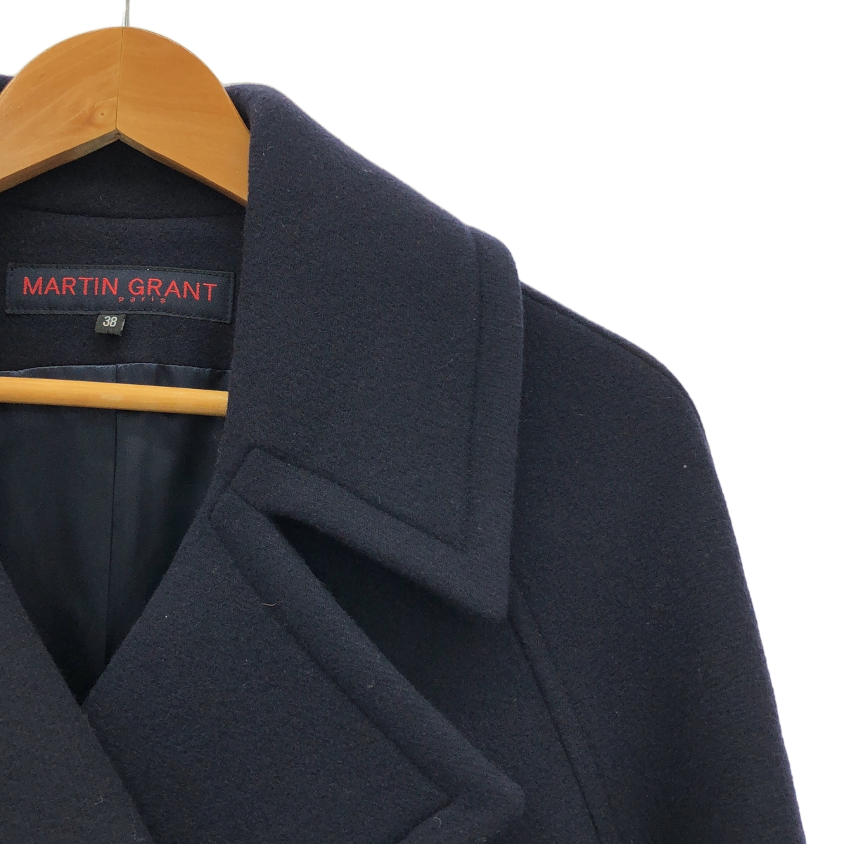 MARTIN GRANT / マーティングラント ウール ロング ダブルボタン Pコート