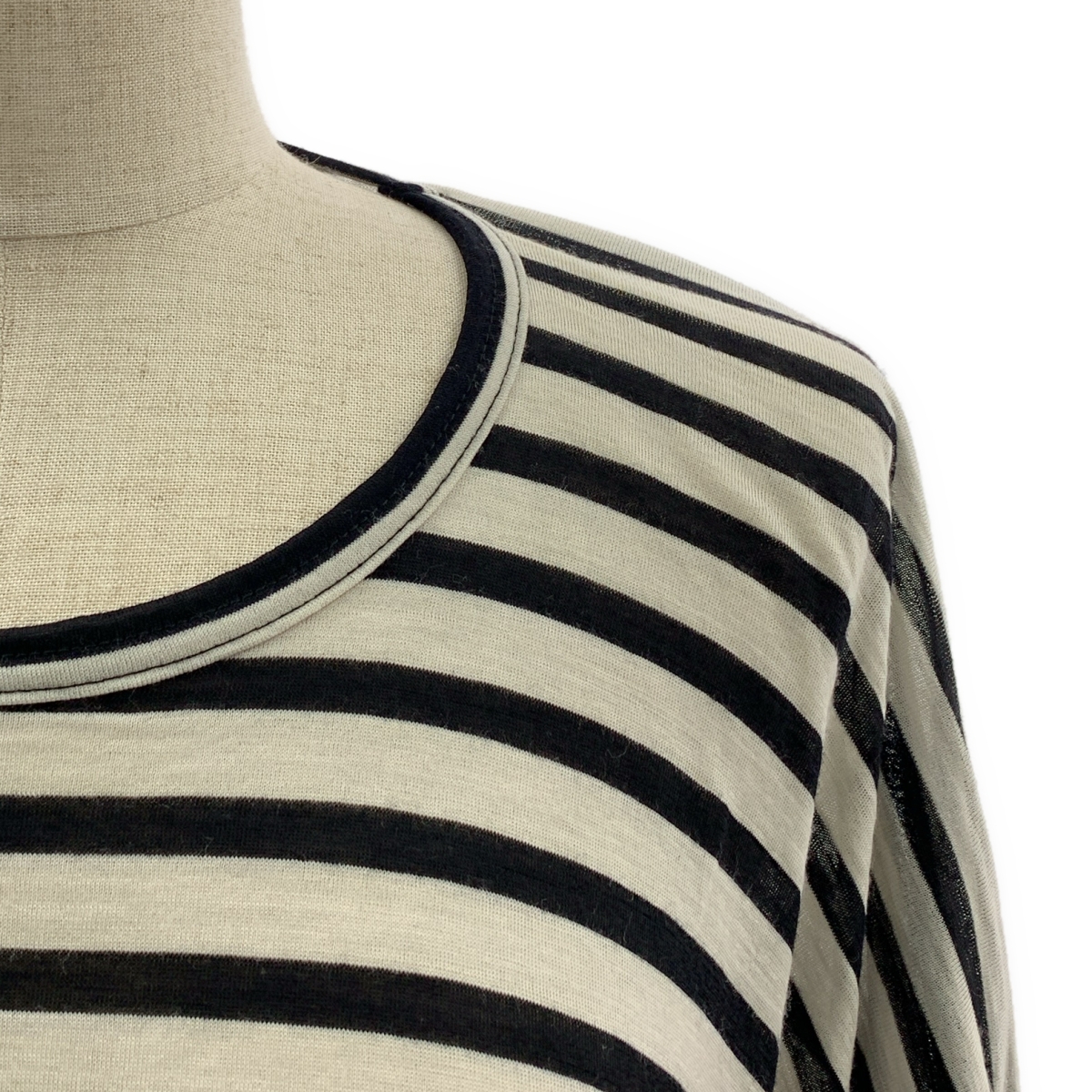 JUNYA WATANABE COMME des GARCONS / ジュンヤワタナベ ボーダー 変形 アシンメトリー  クルーネック カットソー