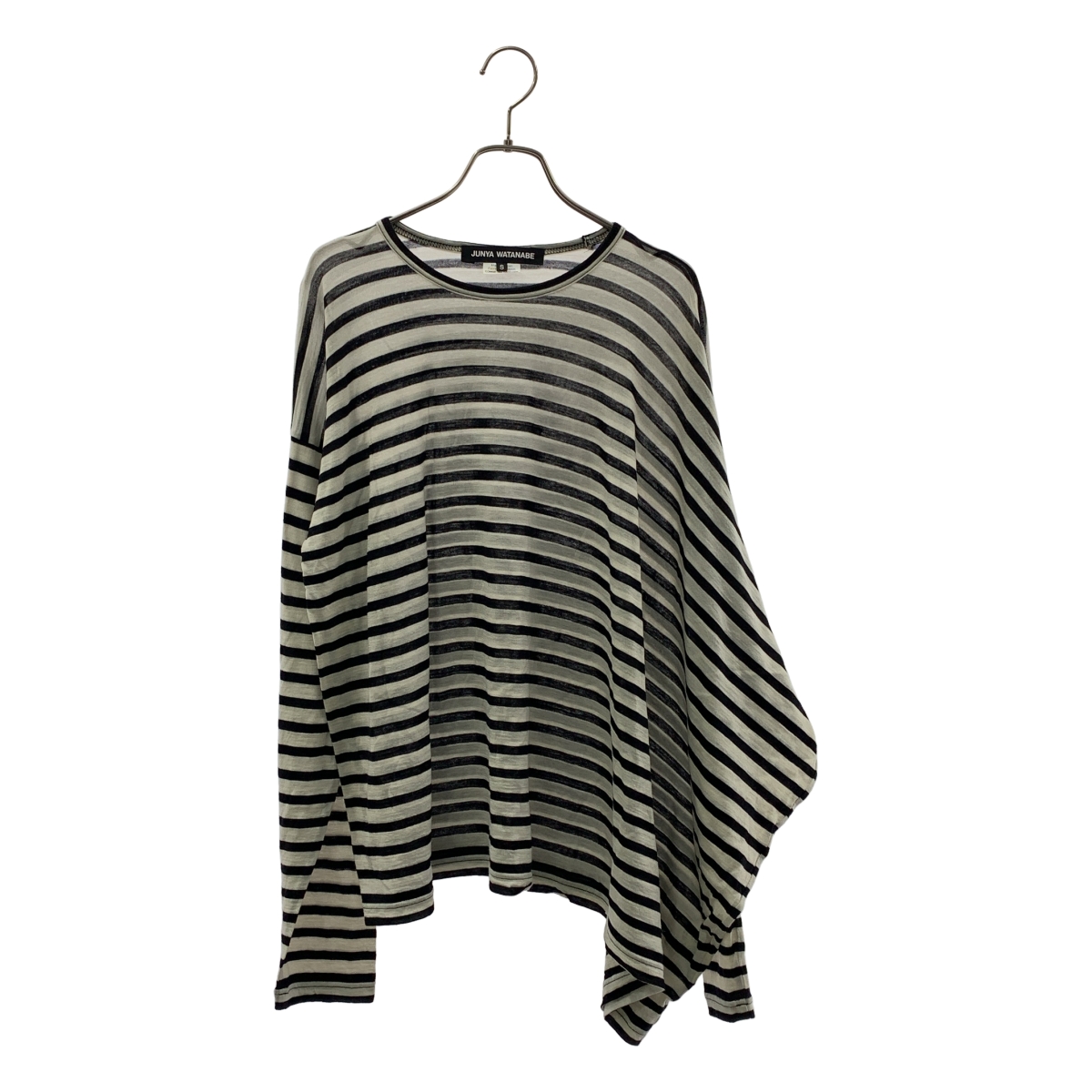 JUNYA WATANABE COMME des GARCONS / ジュンヤワタナベ ボーダー 変形 アシンメトリー  クルーネック カットソー