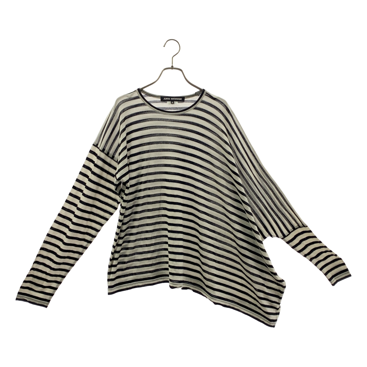 JUNYA WATANABE COMME des GARCONS / ジュンヤワタナベ ボーダー 変形 アシンメトリー  クルーネック カットソー