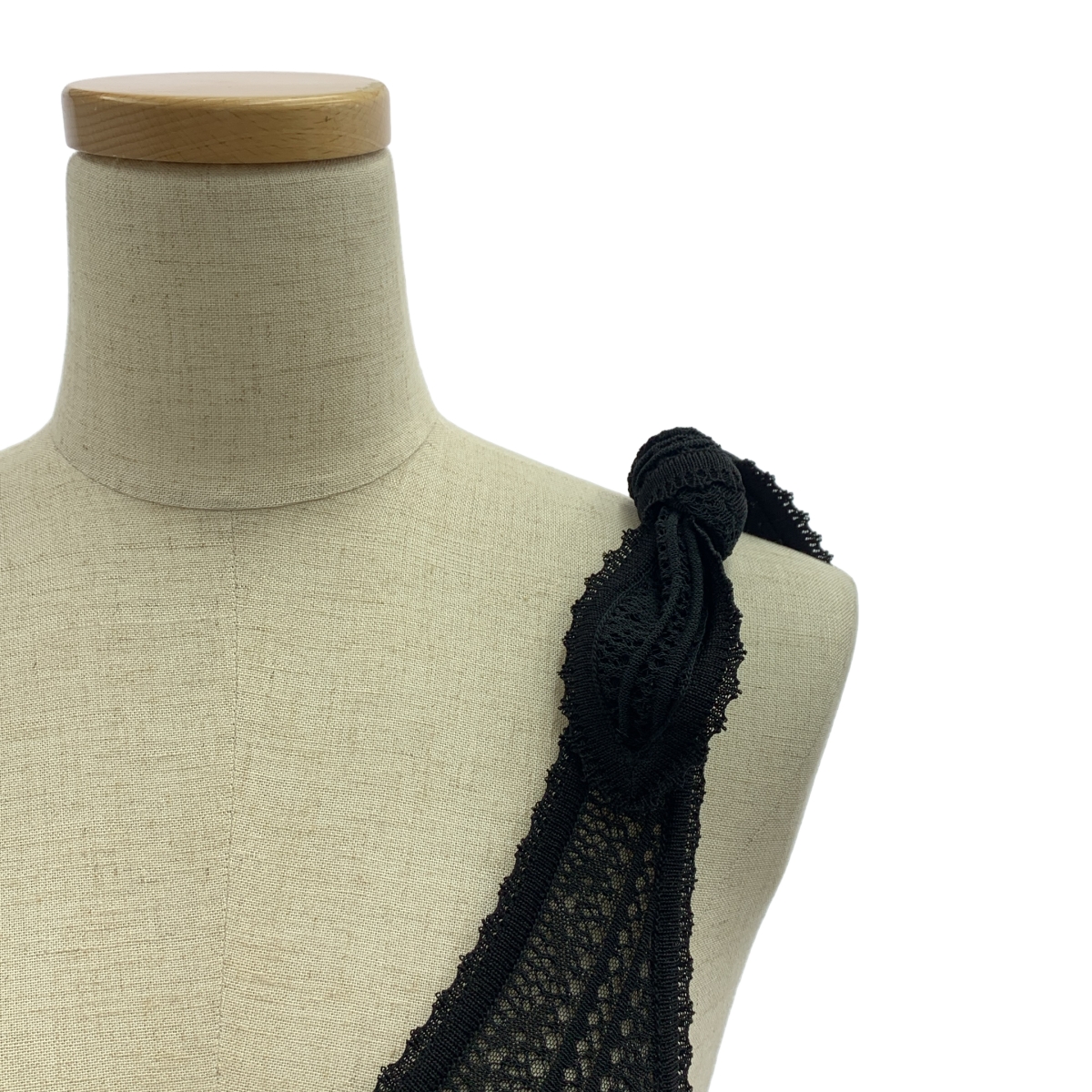 その他 レース リブ ニット リボンスリーブ ボリューム ドレス ワンピース