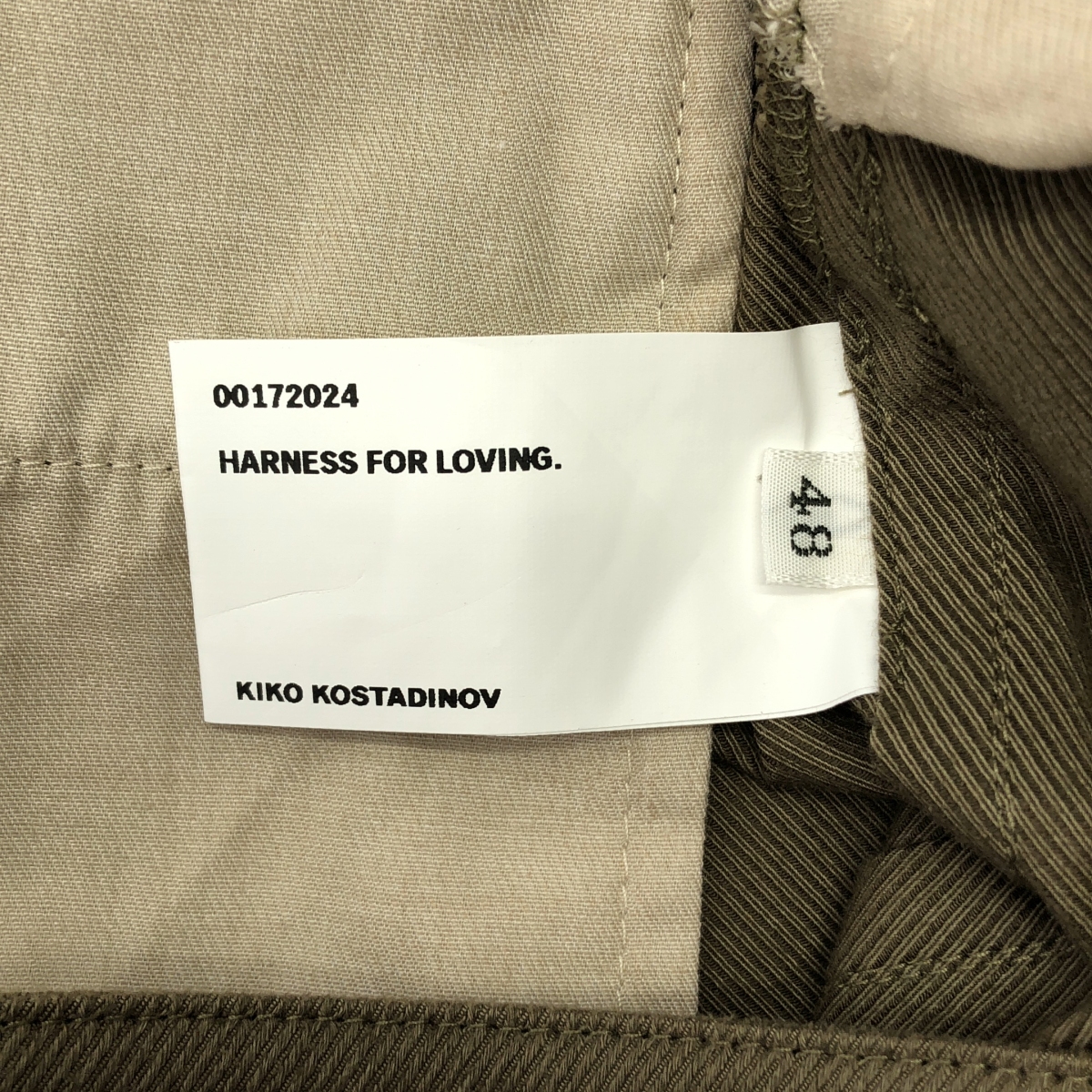 Kiko Kostadinov / キココスタディノフ OHNE K-DART TROUSER ポリエステル ウール 立体裁断 フレア トラウザー パンツ