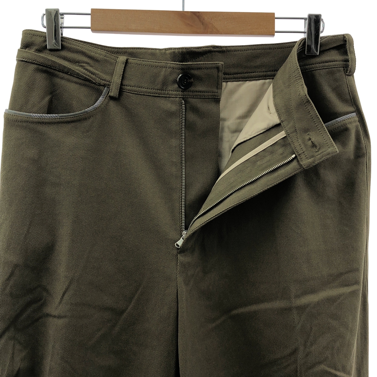 Kiko Kostadinov / キココスタディノフ OHNE K-DART TROUSER ポリエステル ウール 立体裁断 フレア トラウザー パンツ