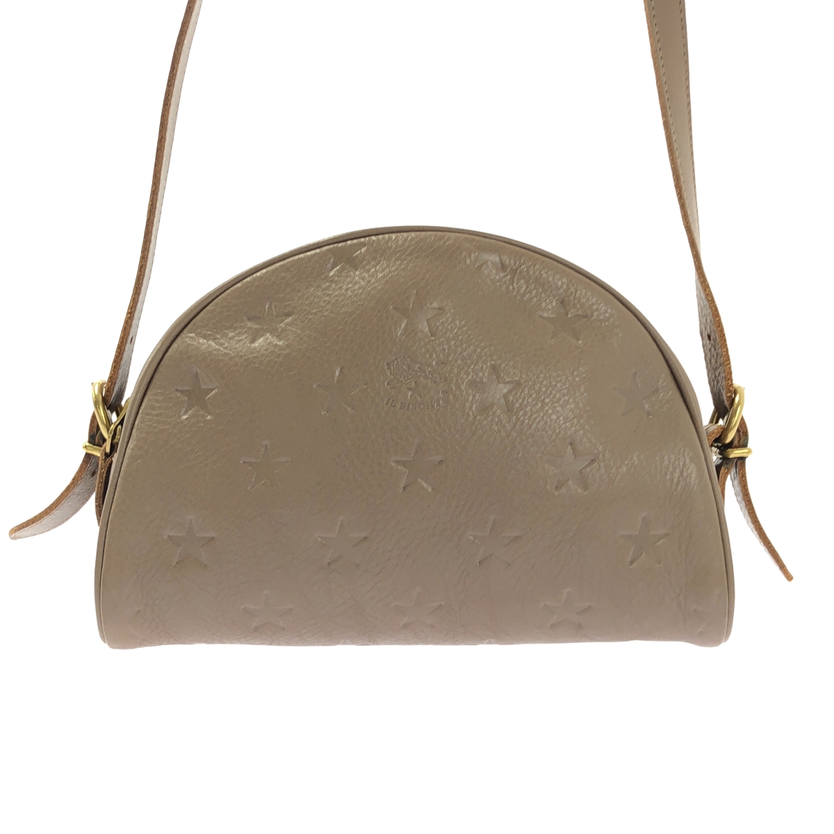 IL BISONTE / イルビゾンテ レザー スター型押し ショルダーバッグ