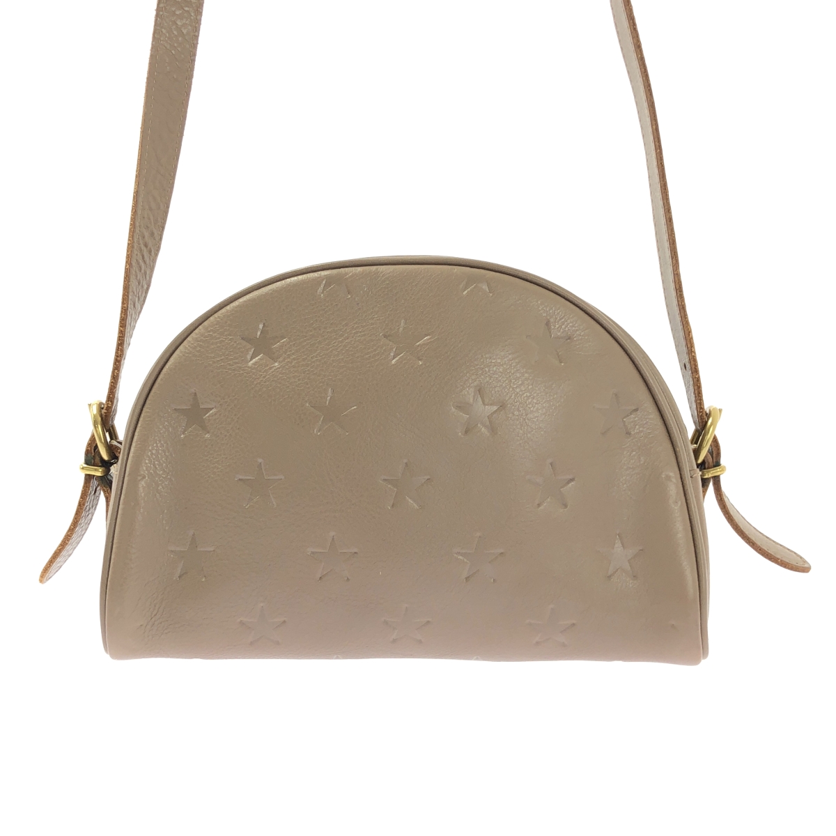 IL BISONTE / イルビゾンテ レザー スター型押し ショルダーバッグ