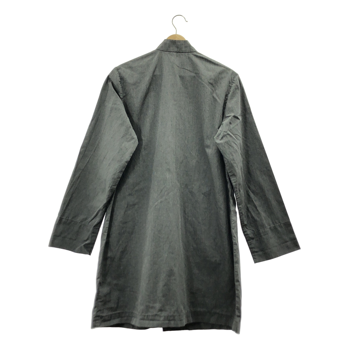 BLACK COMME des GARCONS / ブラックコムデギャルソン ポリエステル 染め加工 チャイナ ロングジャケット