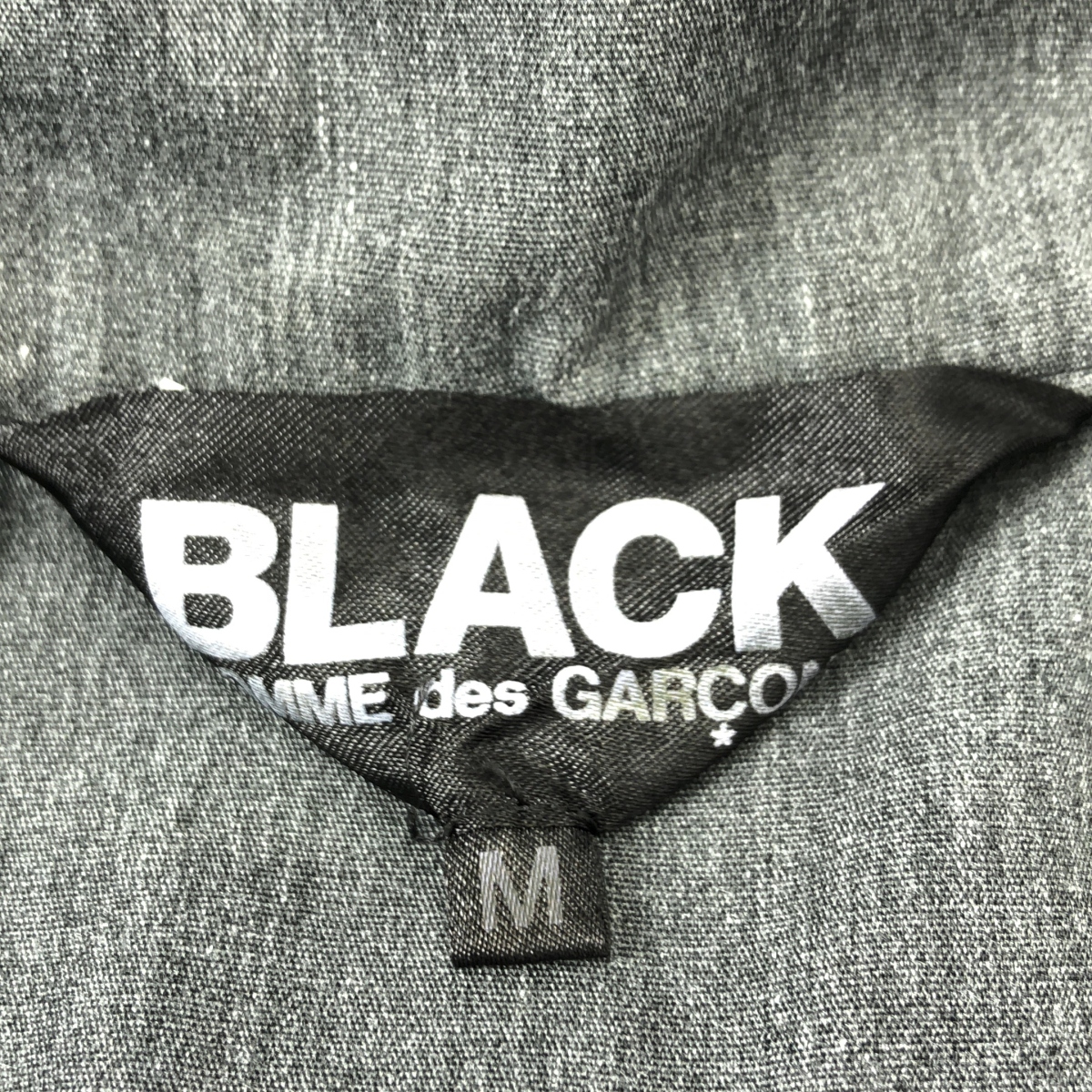 BLACK COMME des GARCONS / ブラックコムデギャルソン ポリエステル 染め加工 チャイナ ロングジャケット