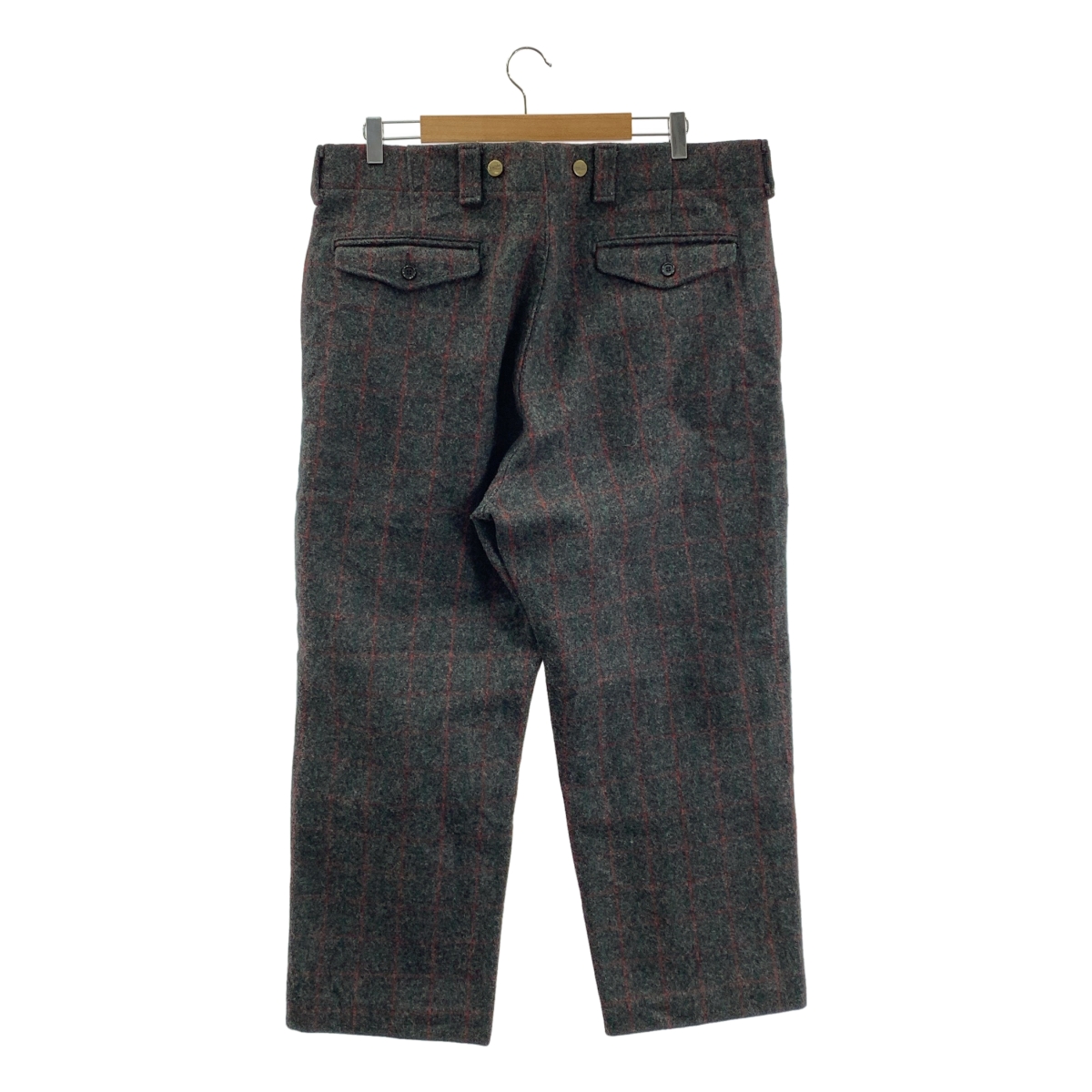 L.L.BEAN / エルエルビーン サスペンダーボタン タッターソールチェック ハンティングウールパンツ