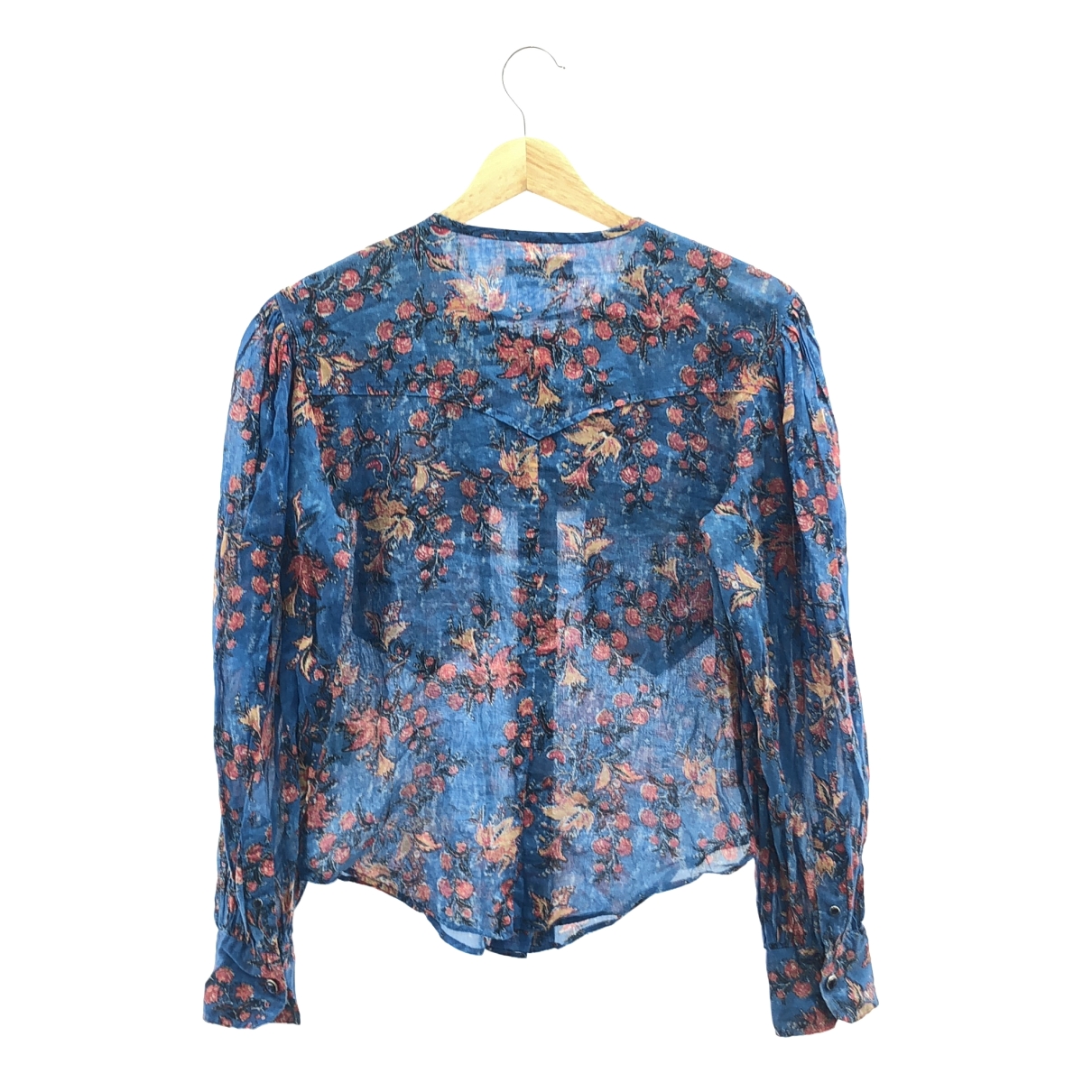 ISABEL MARANT ETOILE / イザベルマランエトワール コットン 花柄 ギャザースリーブ シャツ