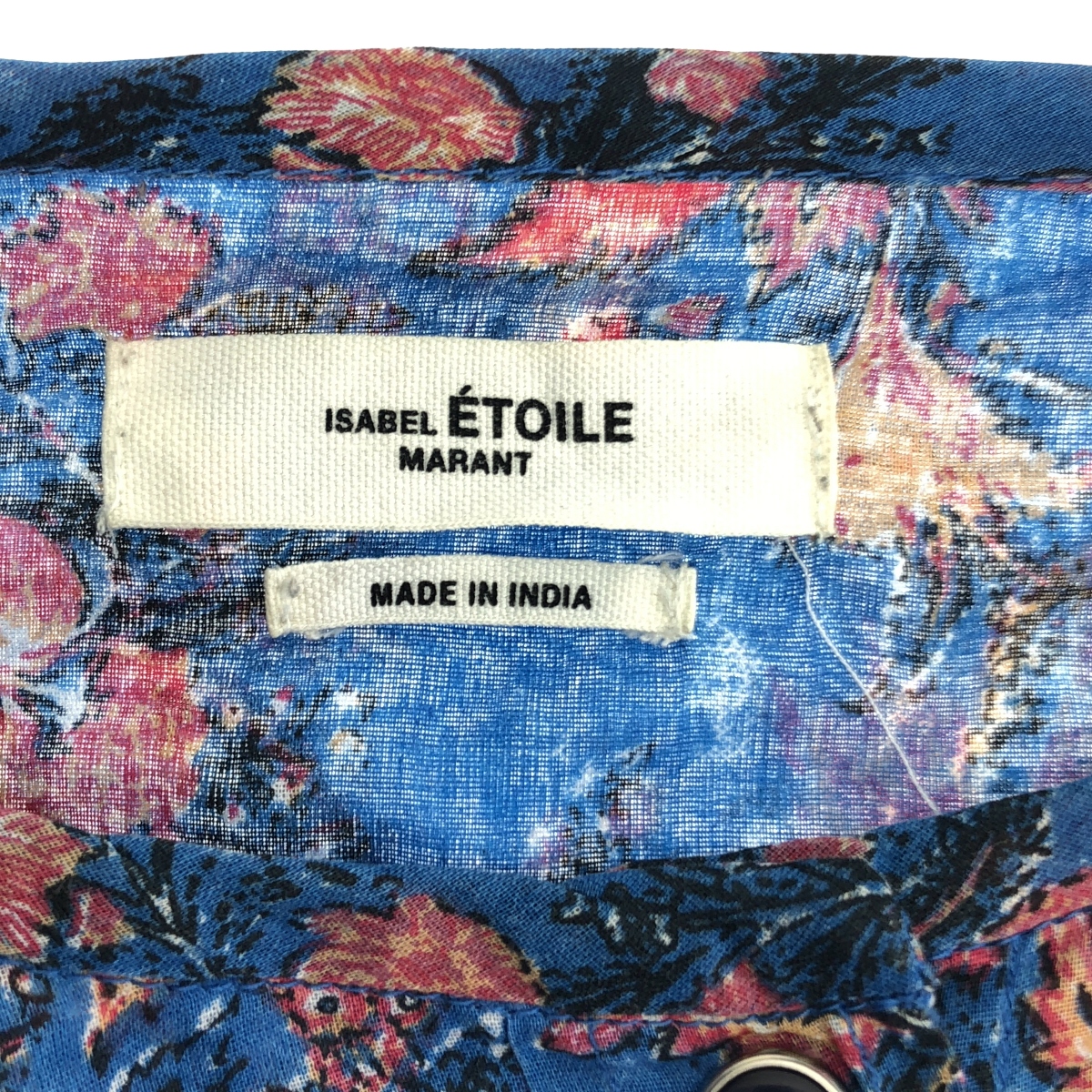ISABEL MARANT ETOILE / イザベルマランエトワール コットン 花柄 ギャザースリーブ シャツ