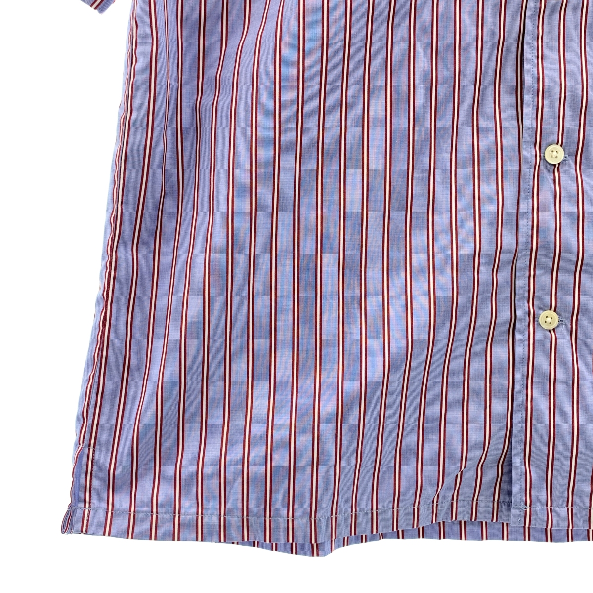 DISCOVERED / ディスカバード ×THOMAS MASON トーマスメイソン / 刺しゅう ストライプ 半袖 シャツ