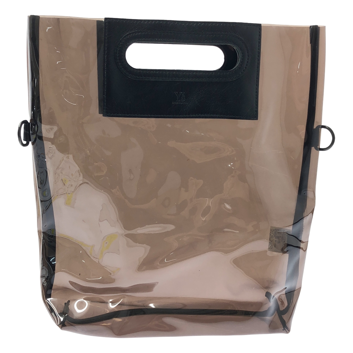 Y's / ワイズヨウジヤマモト PVC レザー切替え 2way ショルダーバッグ