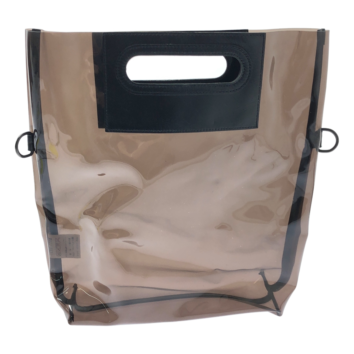 Y's / ワイズヨウジヤマモト PVC レザー切替え 2way ショルダーバッグ