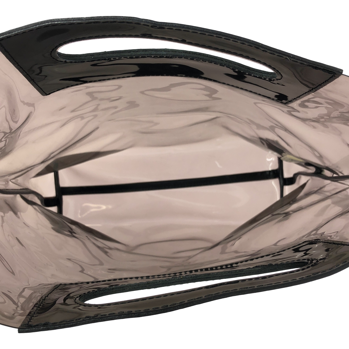 Y's / ワイズヨウジヤマモト PVC レザー切替え 2way ショルダーバッグ