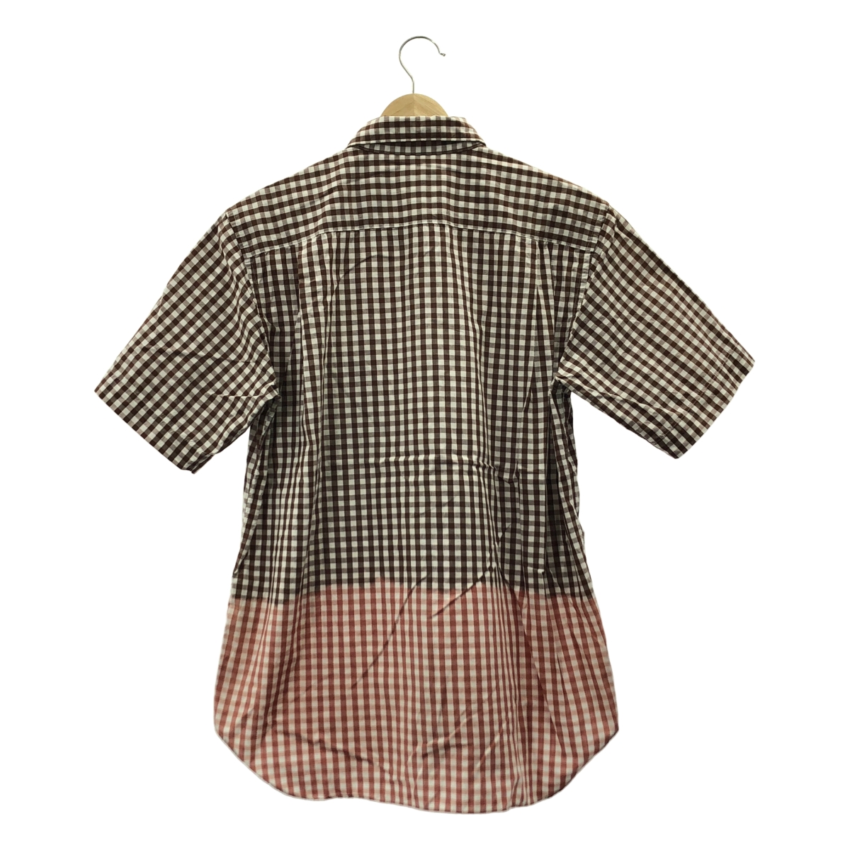 COMME des GARCONS HOMME PLUS / コムデギャルソンオムプリュス 製品加工 脱色 チェック レギュラーカラー シャツ