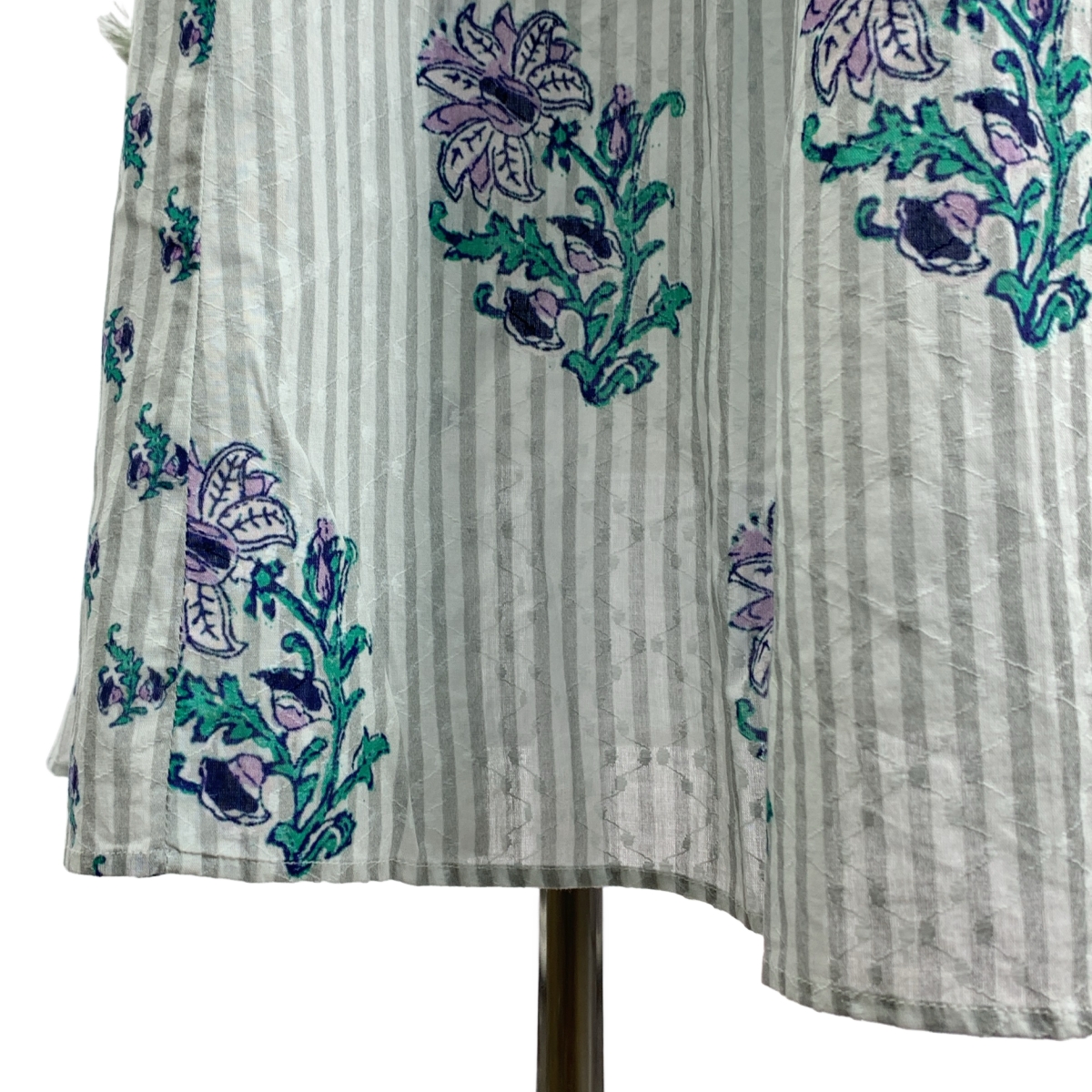 ne Quittez pas / ヌキテパ Cotton Jacquard Lily Print Shirring Dress リリープリント コットン ジャガード シャーリング ドレス ワンピース