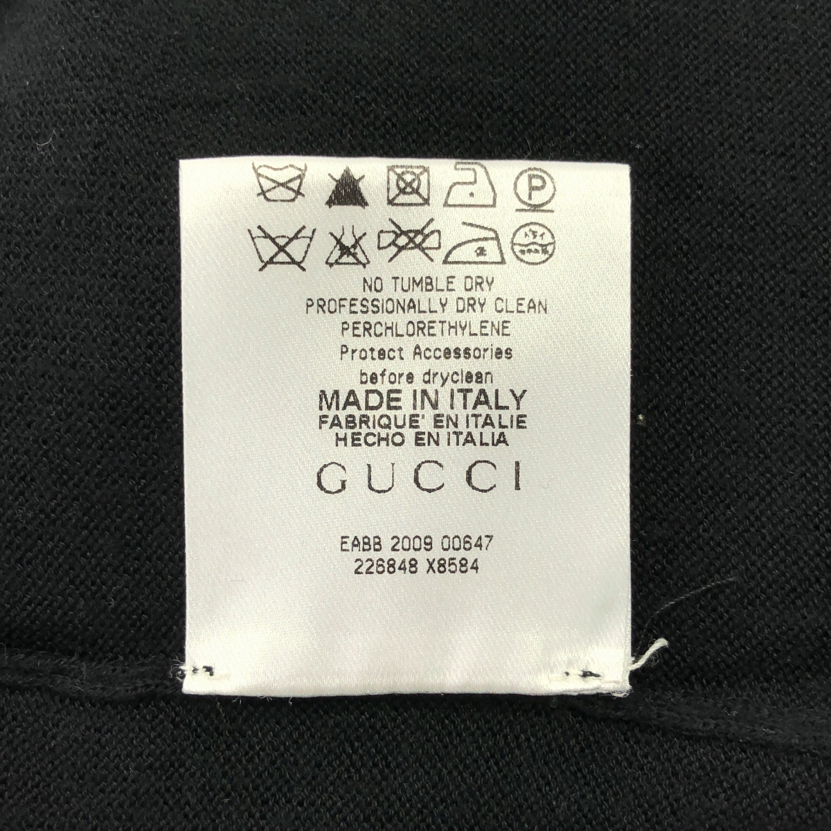 GUCCI / グッチ カシミヤ混 Vネック バックル ニット