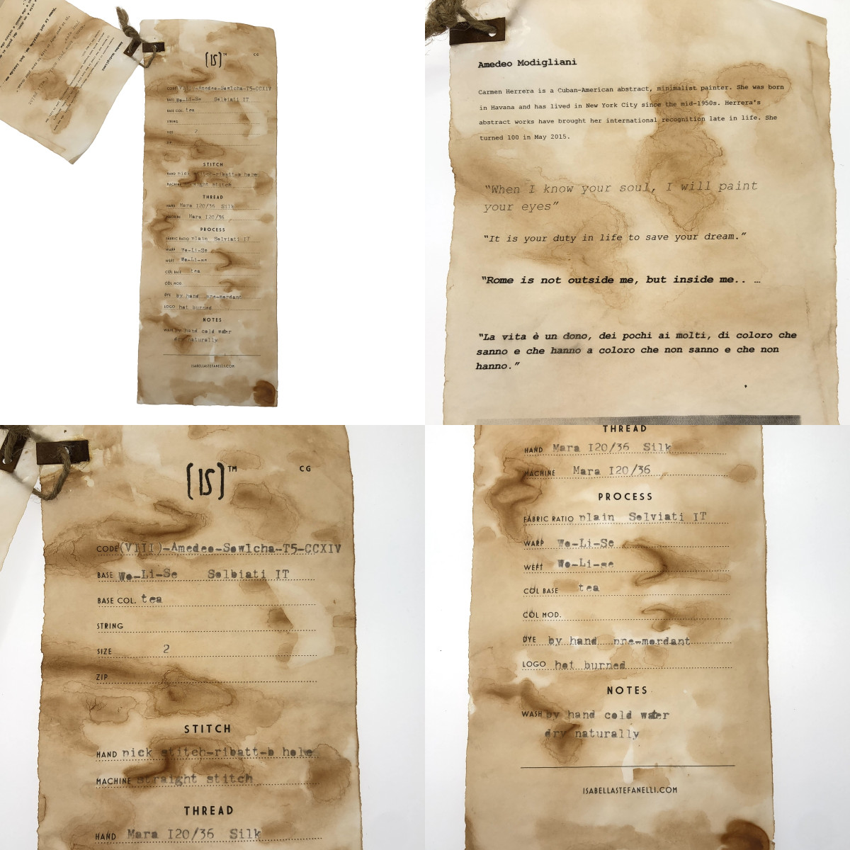 ISABELLA STEFANELLI / イザベラステファネリ (VIII) - Amedeo - Sowlcha-T5-CCXIV / We-Li-Se Solbiati IT / アメデオ ジャケット