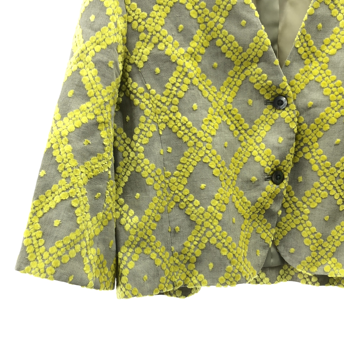 mina perhonen / ミナペルホネン tahti / タハティ ノーカラー ジャケット / 総裏地