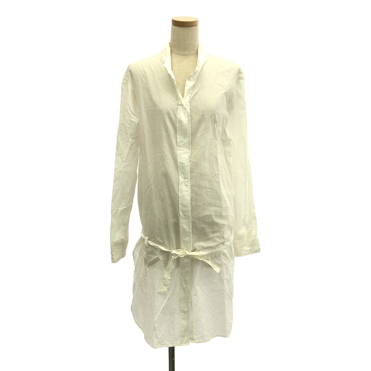 ANN DEMEULEMEESTER / アンドゥムルメステール Over Long Shirt アシンメトリーシャツ