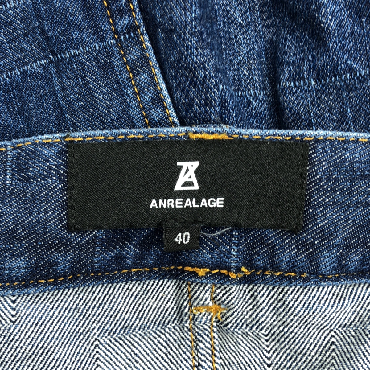 ANREALAGE / アンリアレイジ パッチ デニム オーバー スカート