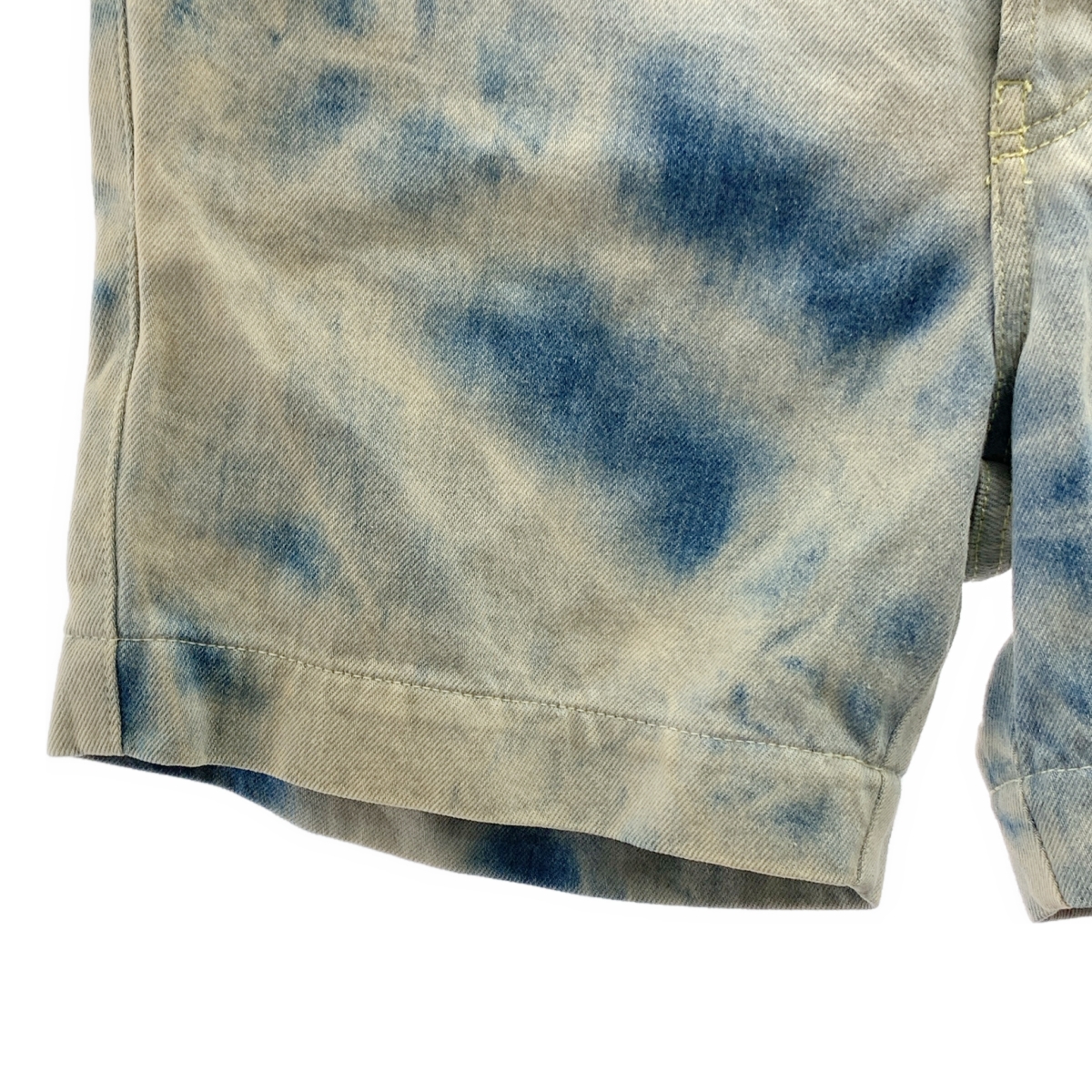 GUCCI / グッチ 418307 / ヴィンテージ加工 レザーパッチ デニム ショートパンツ ショーツ