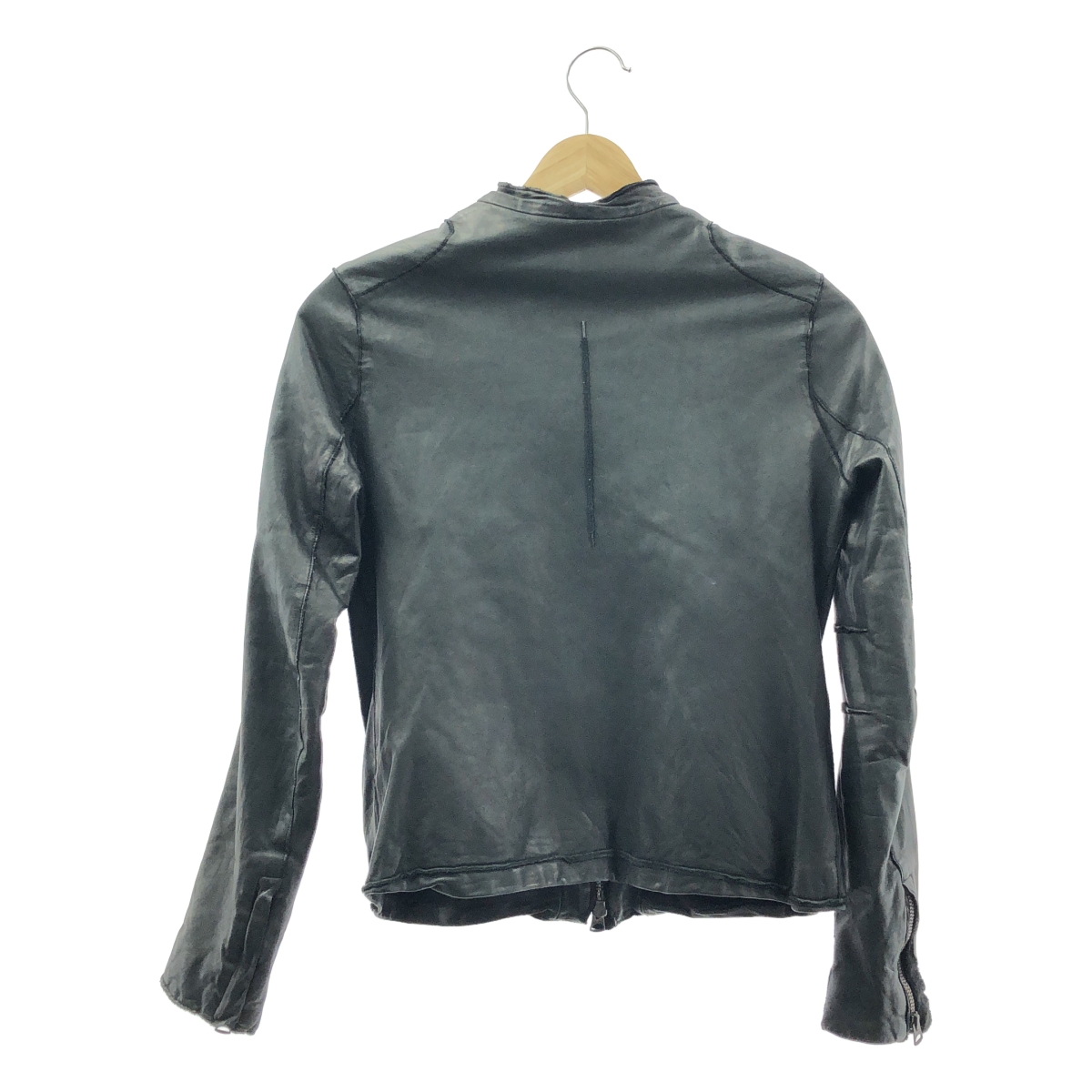 Sisii / シシ カウレザー シングルライダース ジャケット ブルゾン / 総裏地