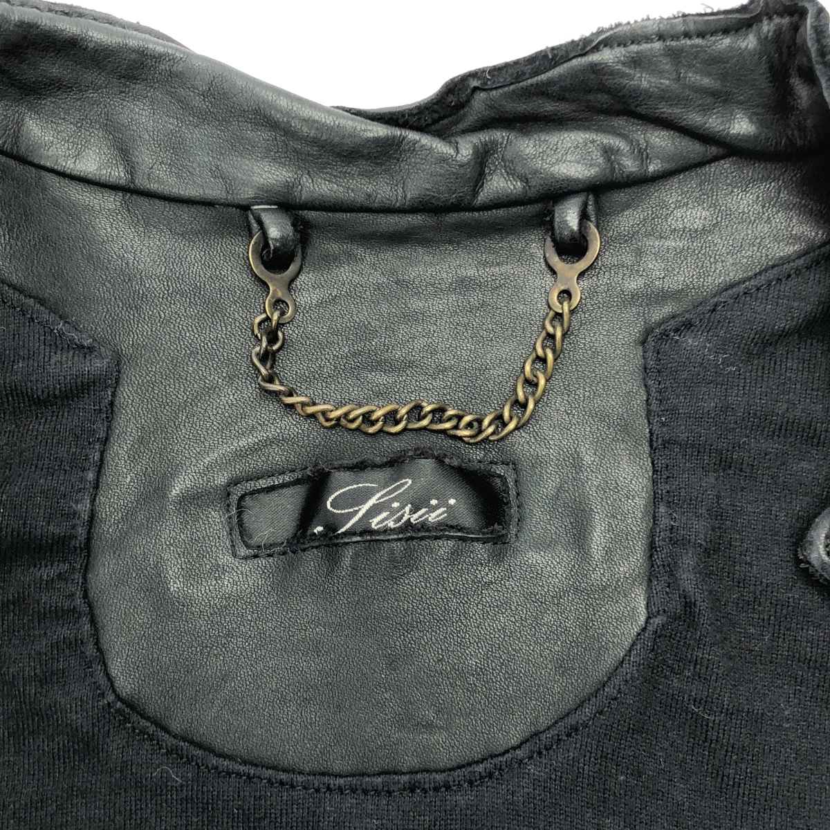 Sisii / シシ カウレザー シングルライダース ジャケット ブルゾン / 総裏地