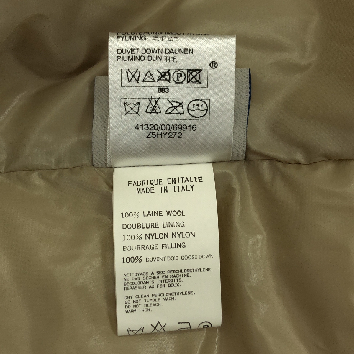 Y's for men / ワイズフォーメンヨウジヤマモト ×MONCLER / モンクレール ウール フーデッド ダウン ジャケット