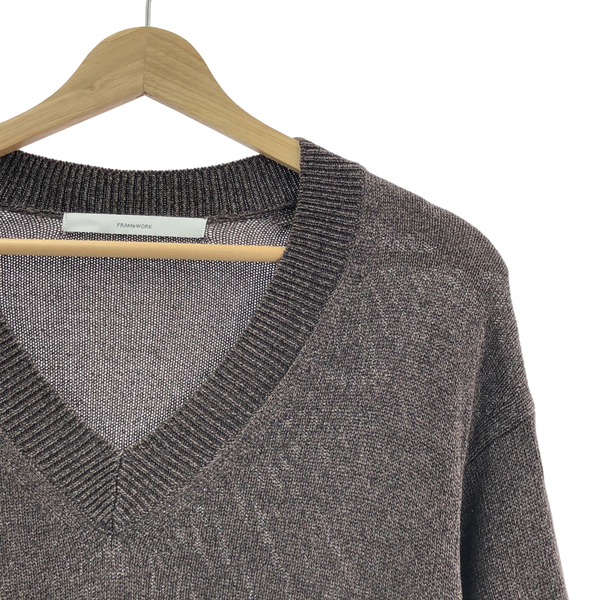 Framework / フレームワーク ウォッシャブルペーパーヤーンニット