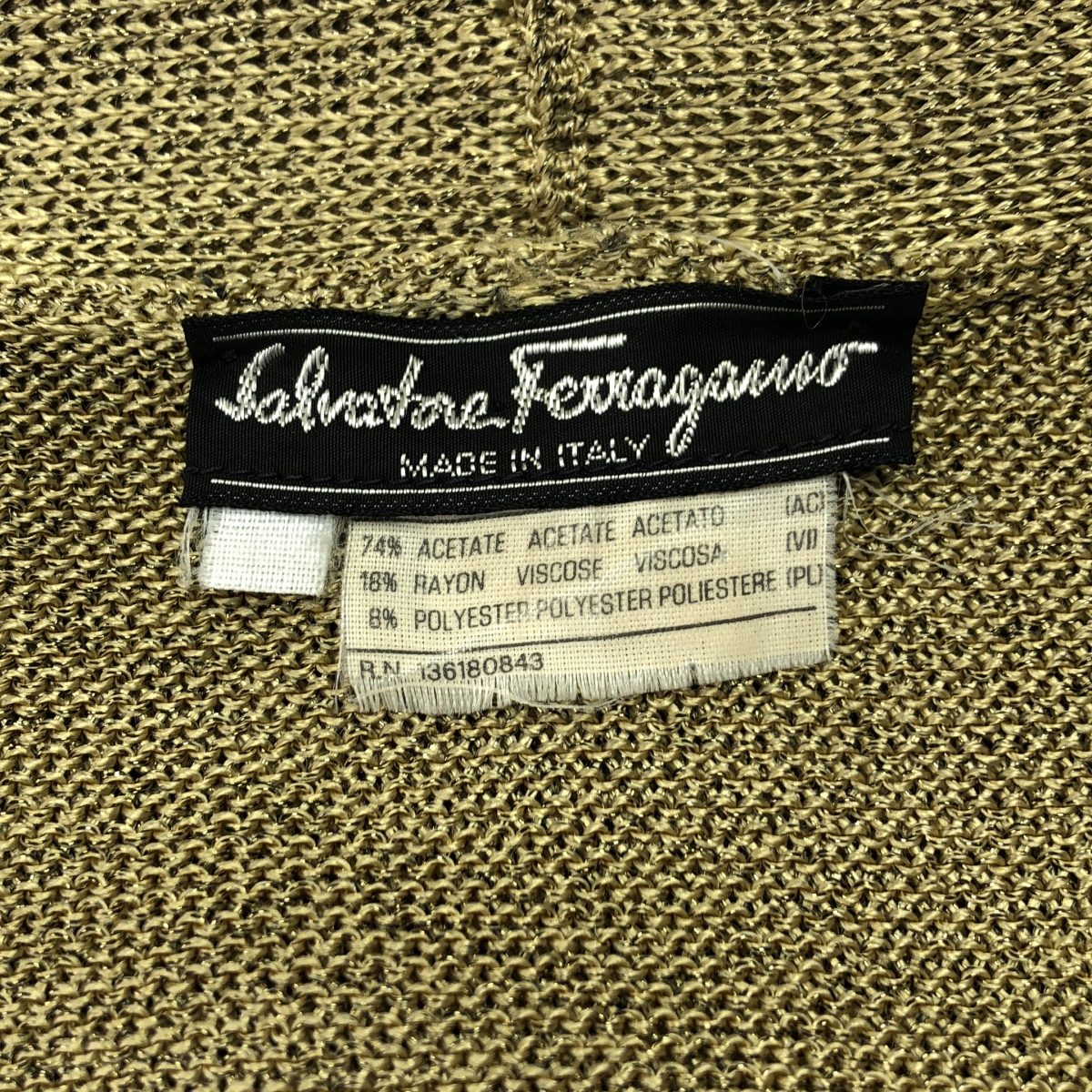 Salvatore Ferragamo / サルヴァトーレフェラガモ アンサンブル ロゴ金ボタン オーバー カーディガン / ニット プルオーバー