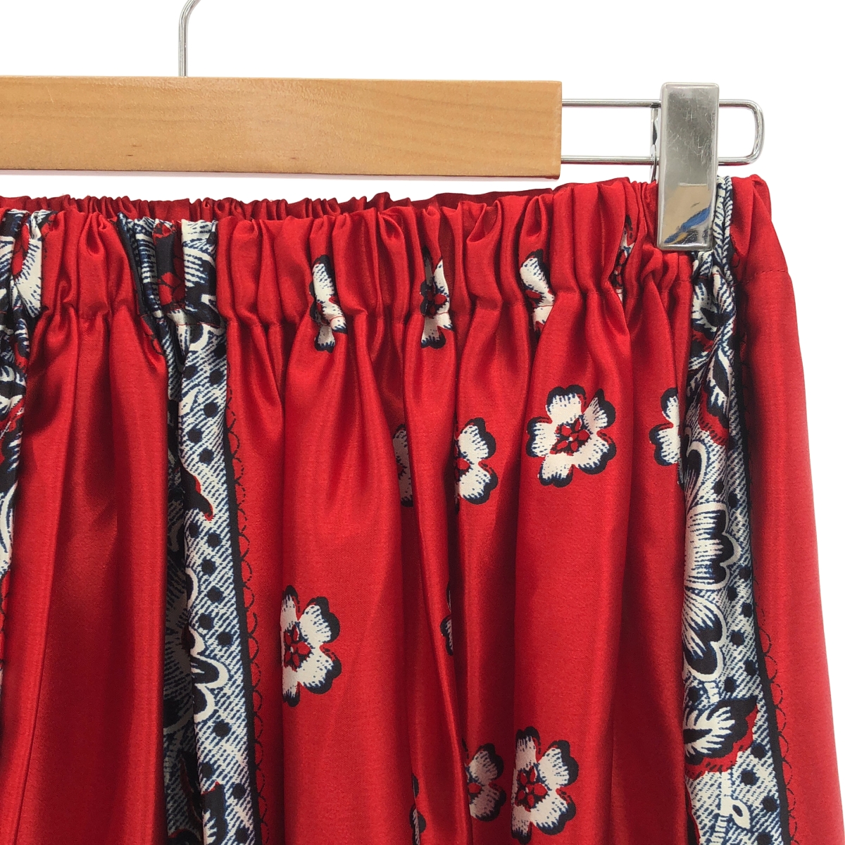 tao COMME des GARCONS / タオコムデギャルソン ペイズリー柄 ギャザー イージースカート