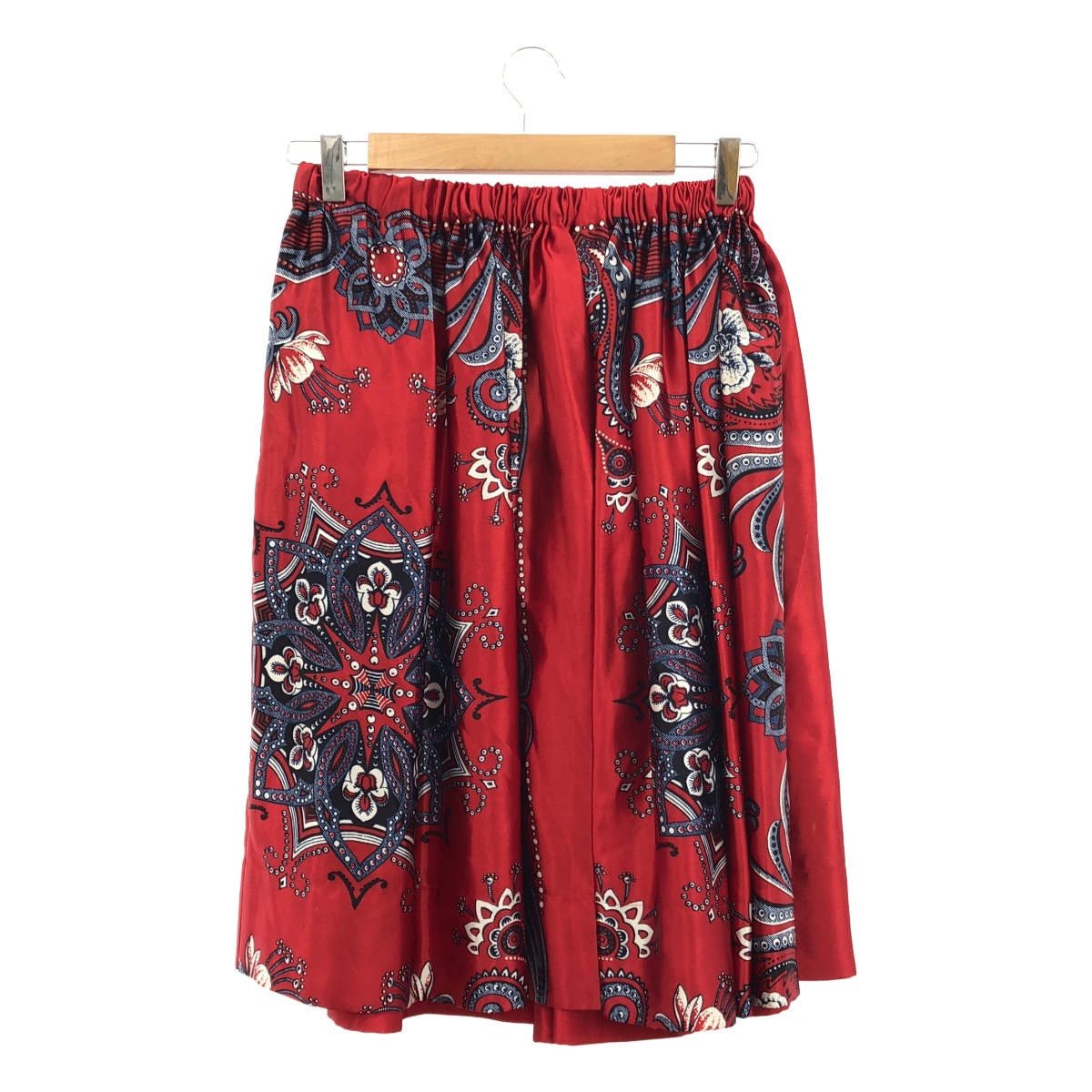 tao COMME des GARCONS / タオコムデギャルソン ペイズリー柄 ギャザー イージースカート