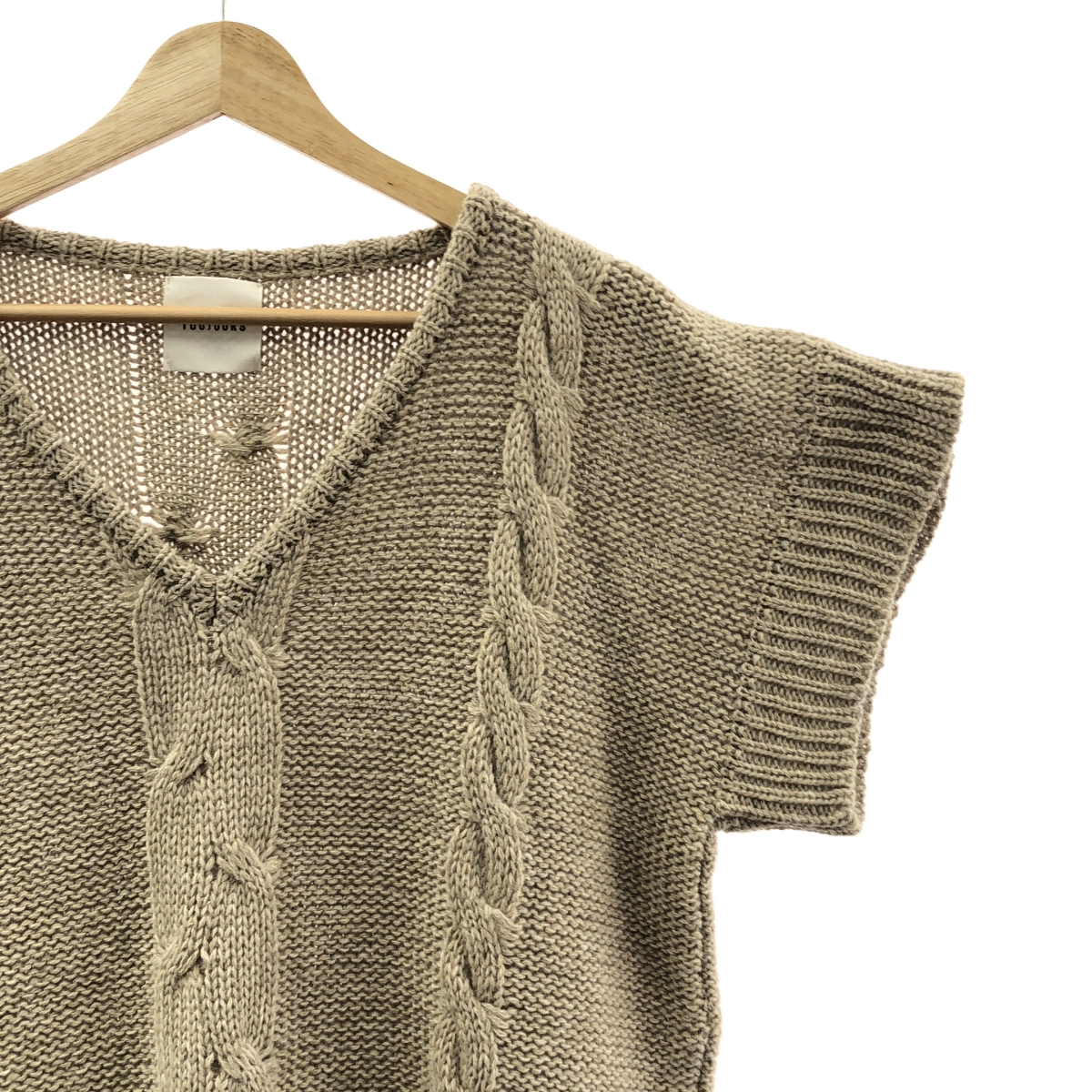 TOUJOURS / トゥジュー アルパカ ウール ケーブル ニット セーター