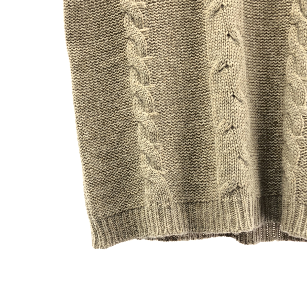 TOUJOURS / トゥジュー アルパカ ウール ケーブル ニット セーター