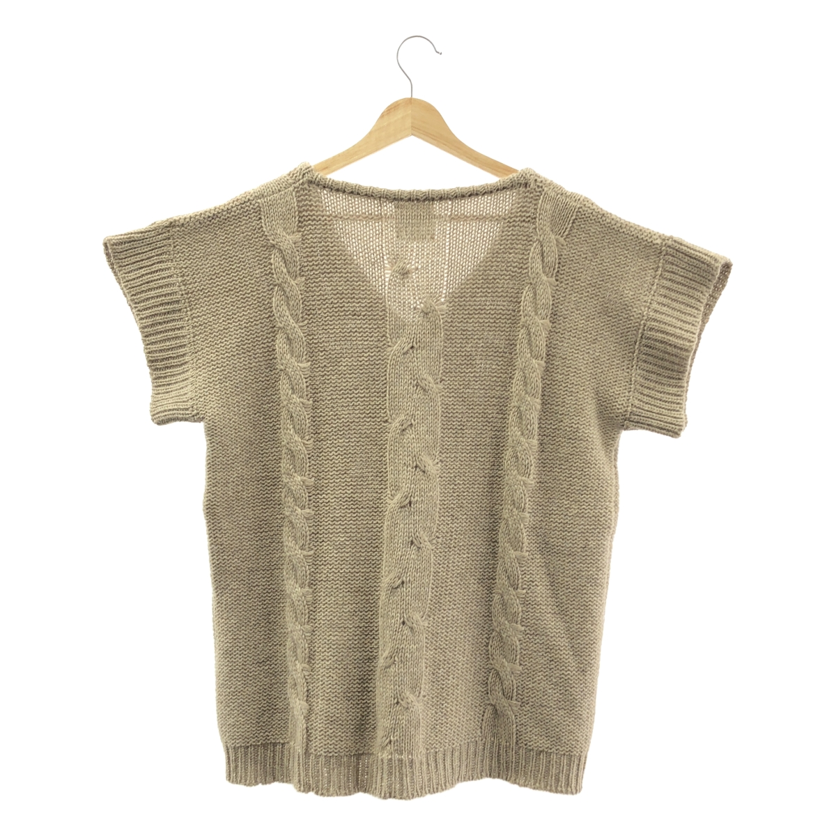 TOUJOURS / トゥジュー アルパカ ウール ケーブル ニット セーター