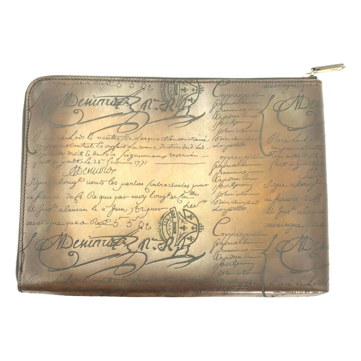 BERLUTI / ベルルッティ カリグラフィ レザー クラッチバッグ