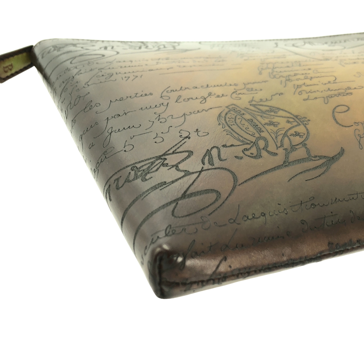 BERLUTI / ベルルッティ カリグラフィ レザー クラッチバッグ