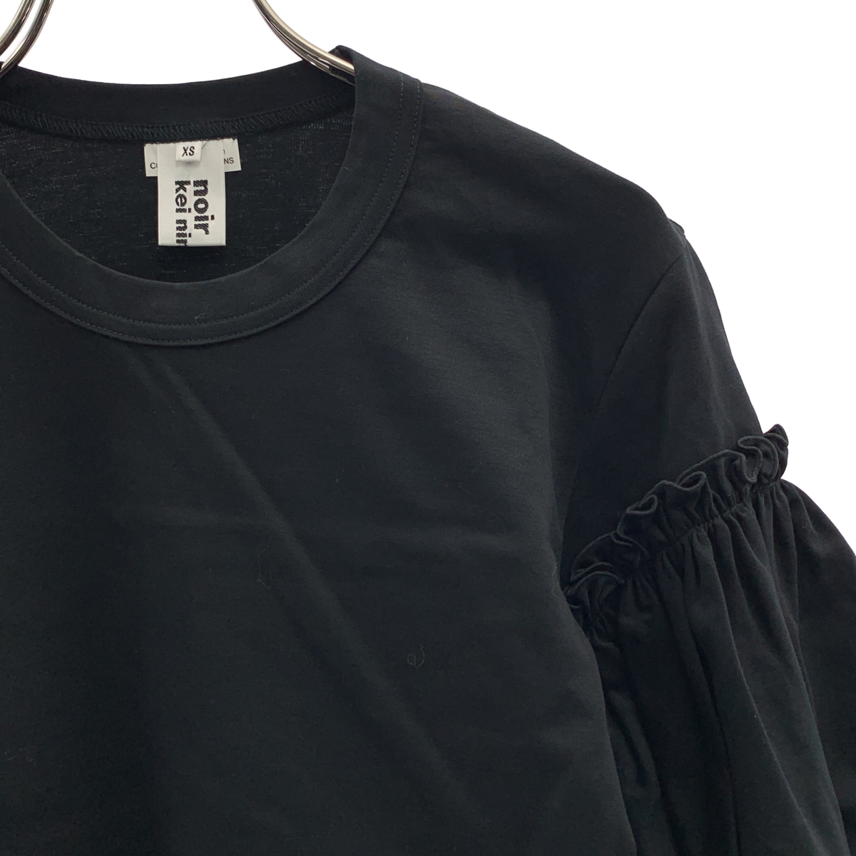 noir kei ninomiya / ノワールケイニノミヤ コットン ギャザー ボリュームスリーブ カットソー