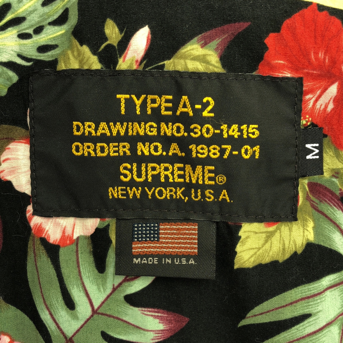 SCHOTT / ショット × SUPREME / シュプリーム Leather Flight Jacket / レザー フライトジャケット / 総柄裏地