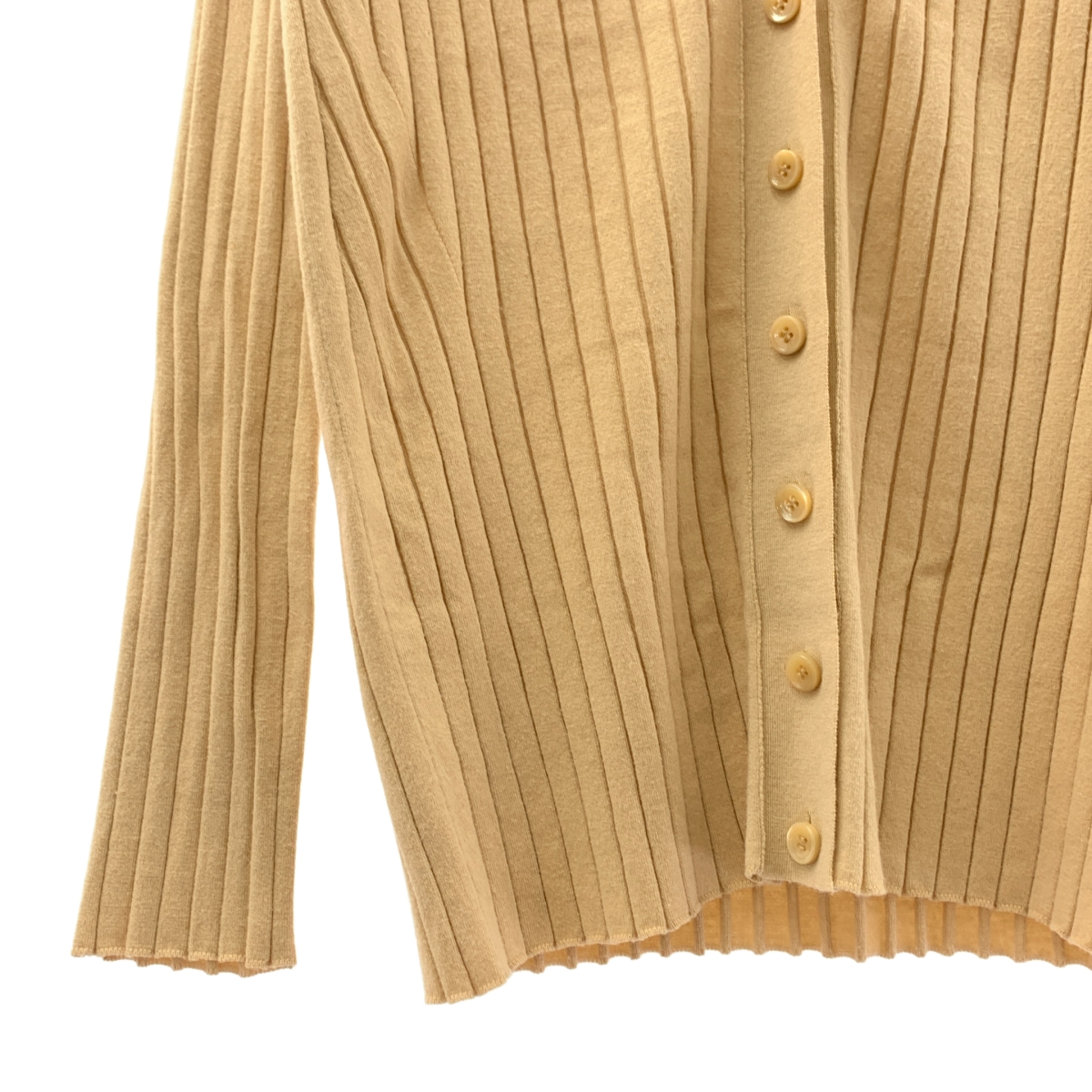 Drawer / ドゥロワー 18Gリブ ニット カーディガン