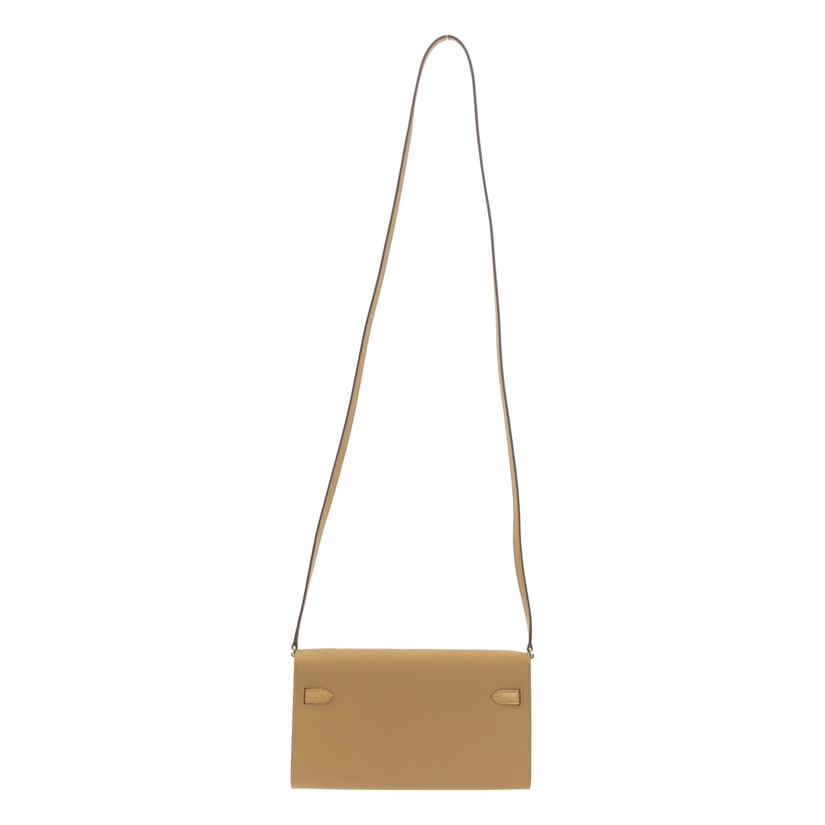 HERMES / エルメス ケリーウォレット トゥーゴー タッチ ヴォーエプソン アリゲーターマット シルバー金具 ショルダーバッグ U刻印