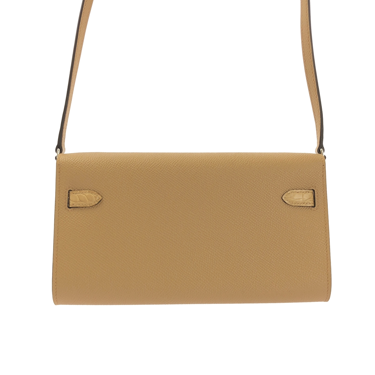 HERMES / エルメス ケリーウォレット トゥーゴー タッチ ヴォーエプソン アリゲーターマット シルバー金具 ショルダーバッグ U刻印