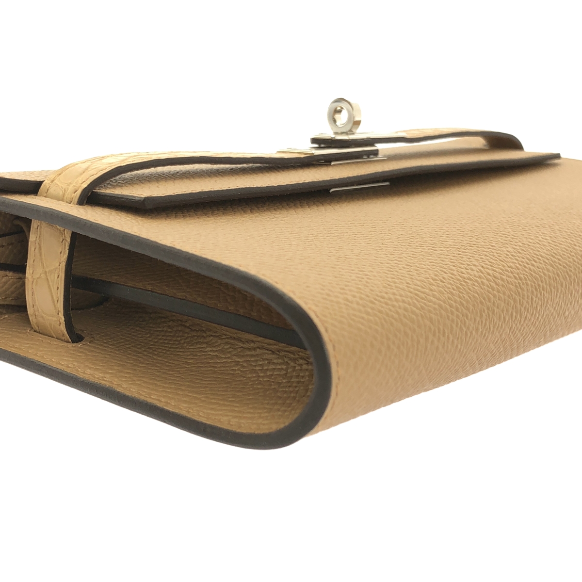 HERMES / エルメス ケリーウォレット トゥーゴー タッチ ヴォーエプソン アリゲーターマット シルバー金具 ショルダーバッグ U刻印